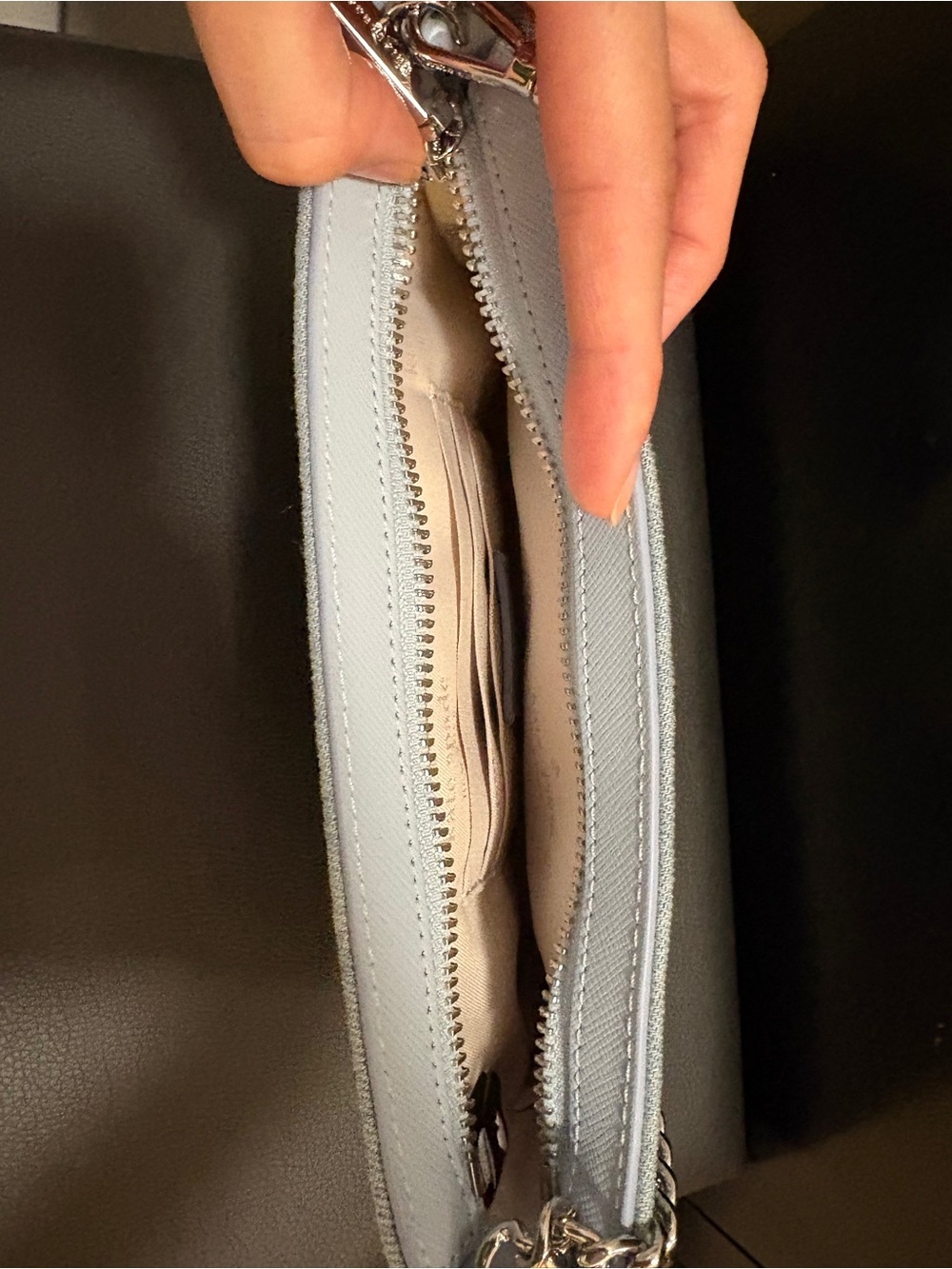 Kate Spade Silver Glitter Chain Shoulder Bag - Picture 2 of 3